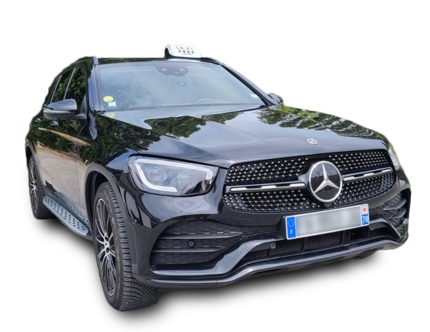 Mercedes GLC noire, taxi Luxury Services à Chapet